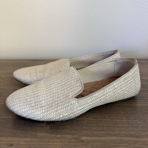 Birdies‎ Womens 8.5 Natural White Starling Raffia Slip On Flats Shoes Comfort - Picture 2 of 8